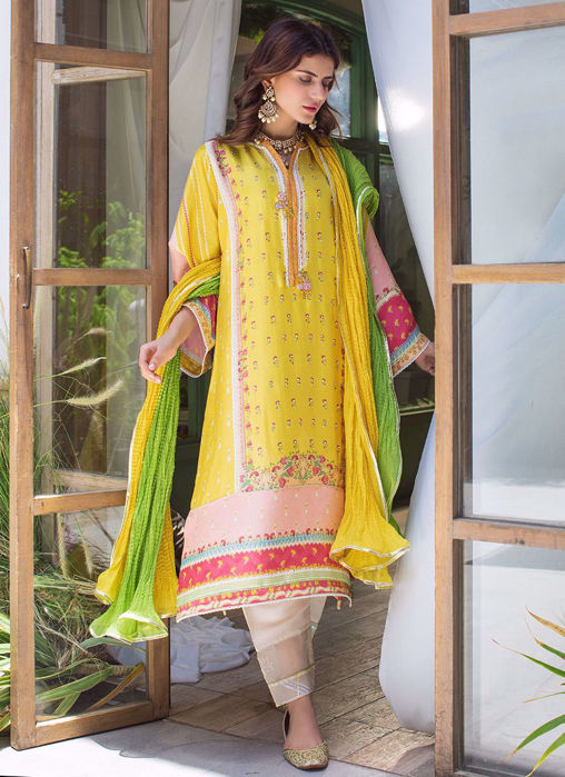 Gotta Lotus Raw Silk Shalwar