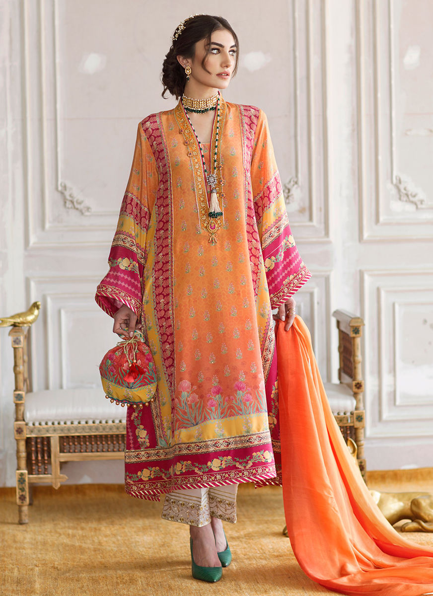 Sienna Crepe Tunic And Silk Dupatta