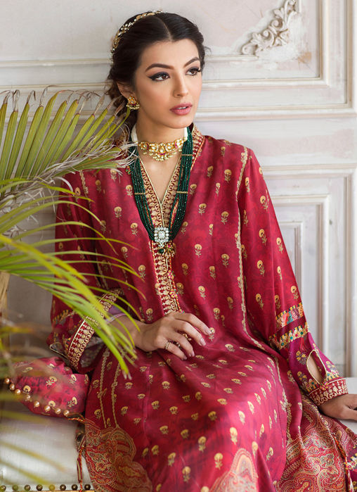 Malia Crepe Tunic And Silk Dupatta