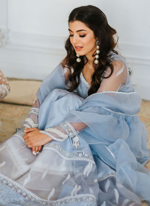 Feefee Periwinkle Kalidaar And dupatta