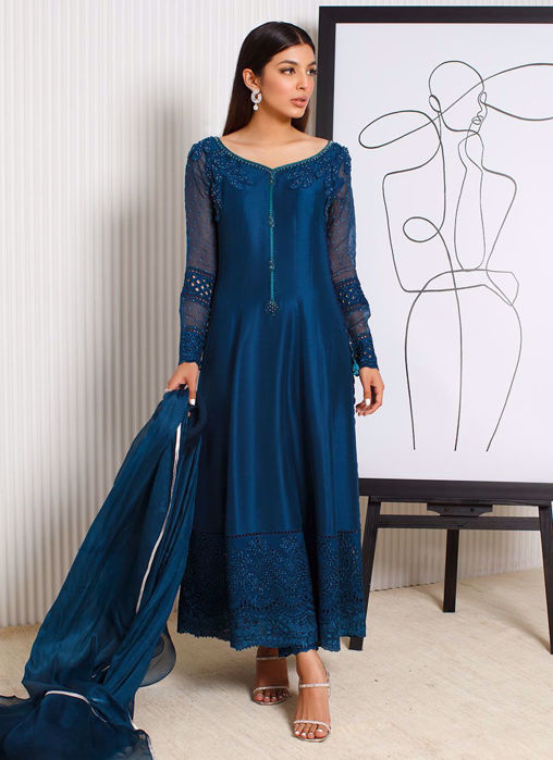 Sapphire Cutwork Shirt And Dupatta