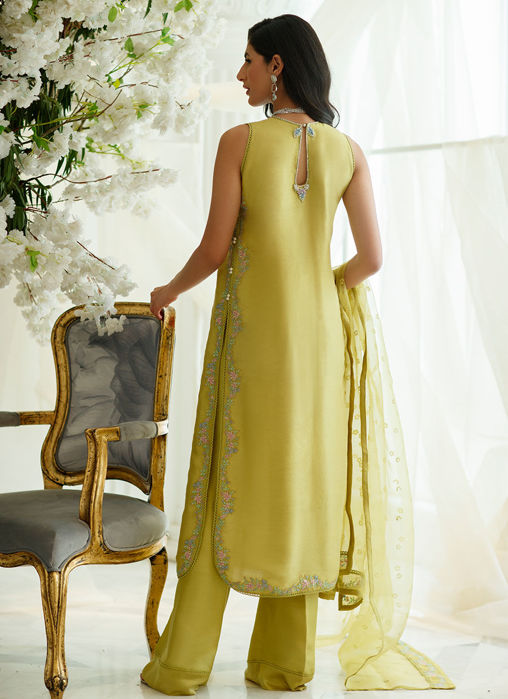 Vert Shirt And Dupatta