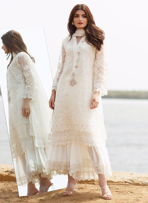 Picture of Accordian Pleated Culottes With Embroidery