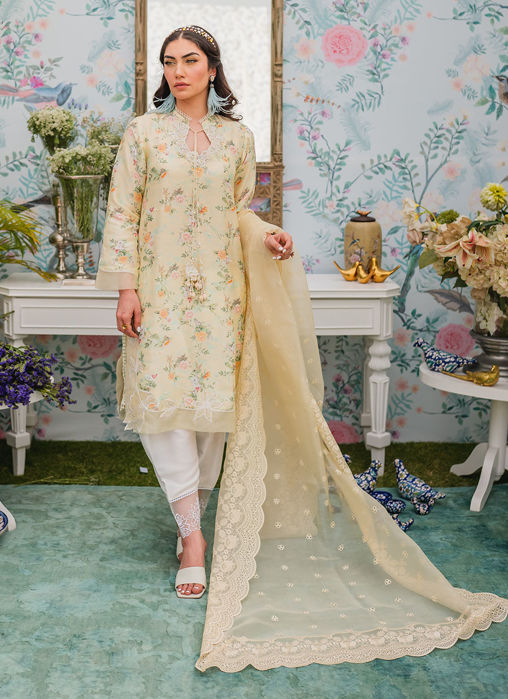 Marigold Shirt And Dupatta