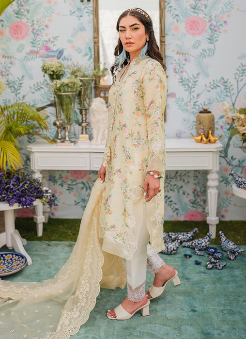 Marigold Shirt And Dupatta