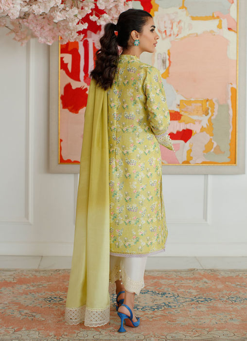 Eden Kiwi Shirt And Dupatta