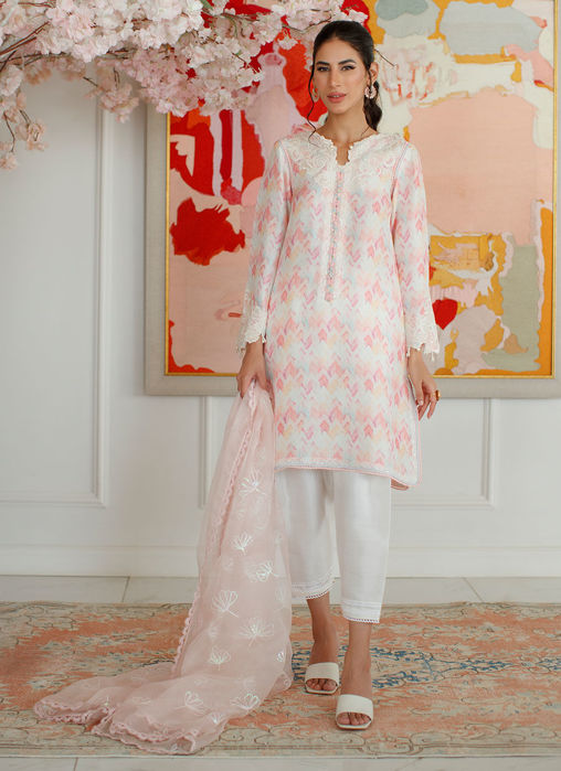 Ikat Mia Shirt And Dupatta