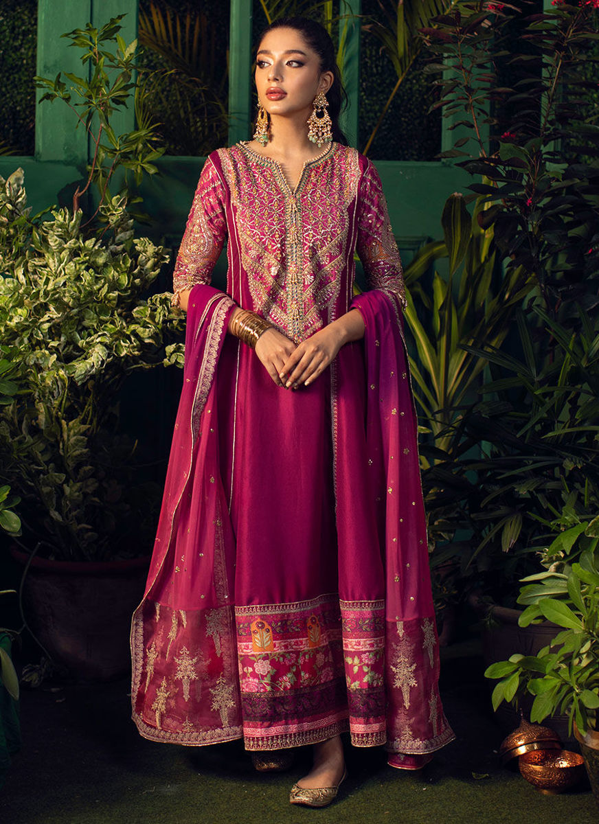 Marjaan Purple Kalidaar With Slits