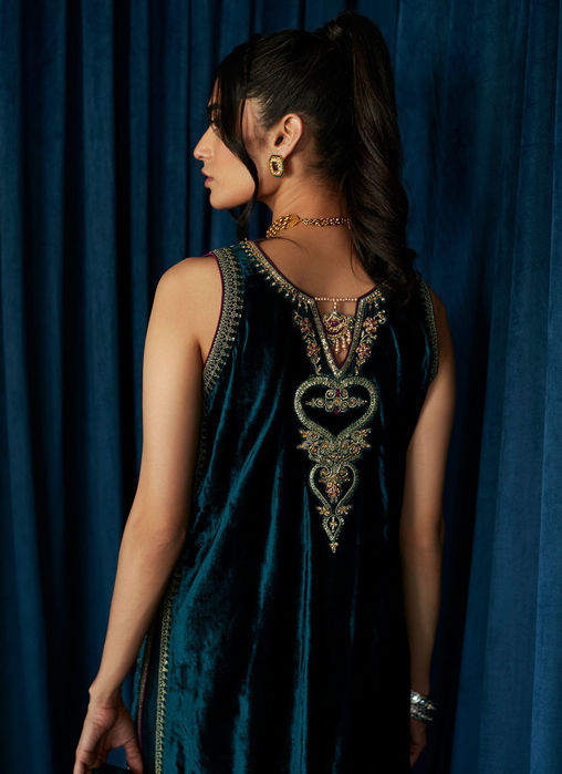 Audery Emerald Shirt And Dupatta