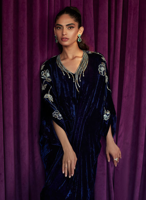 Nicole Navy Kaftan