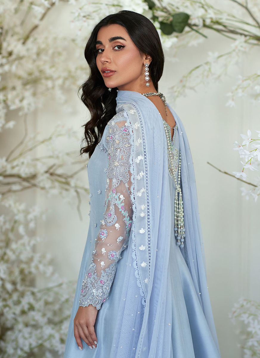 Genie Periwinkle Kalidaar And Dupatta