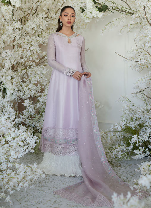 Peony Lilac Kalidaar And Dupatta