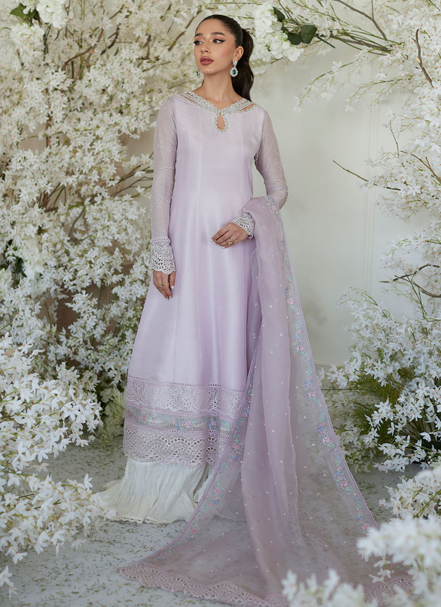Peony Lilac Kalidaar And Dupatta