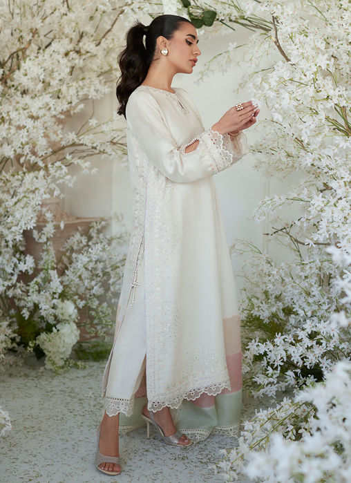 Sika Ivory Shirt And Dupatta