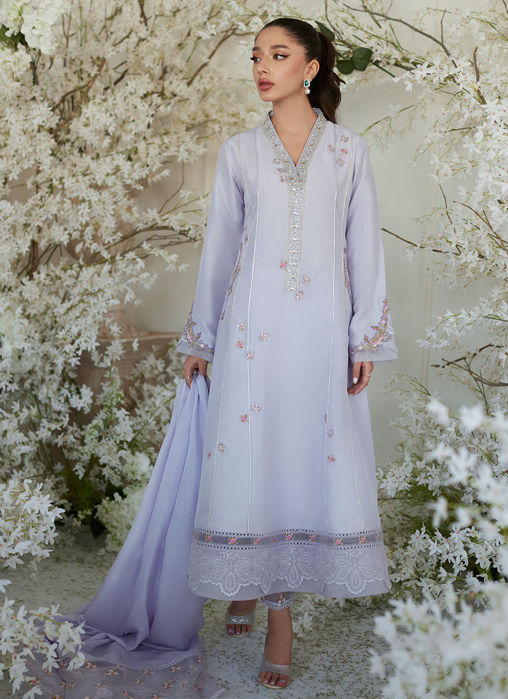 Willa Lilac Shirt And Dupatta