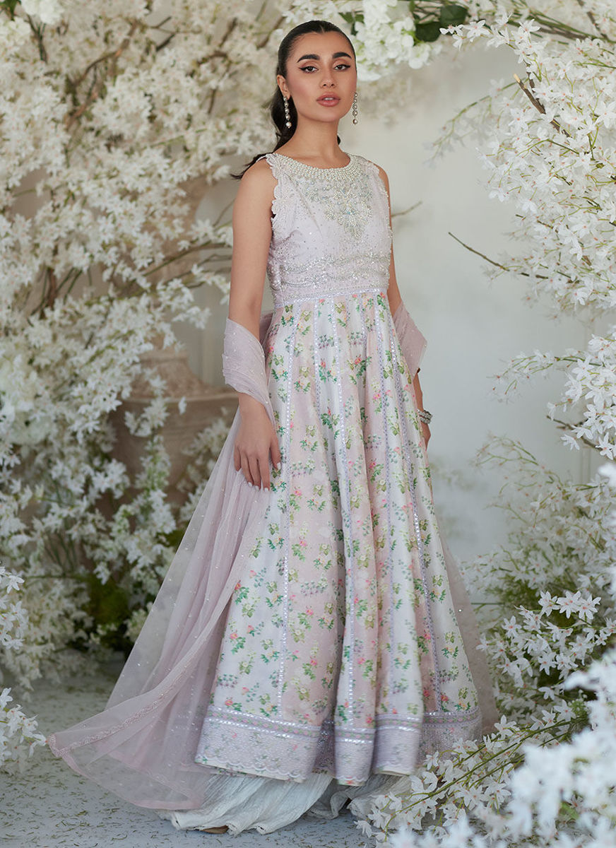 Neenee Pink Kalidaar And Dupatta