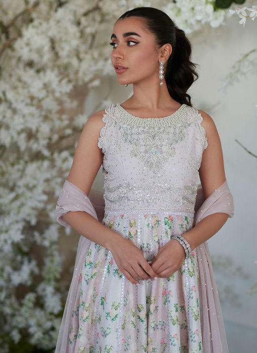 Neenee Pink Kalidaar And Dupatta