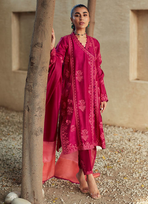 Picture of Gaelle Magenta Shirt And Dupatta