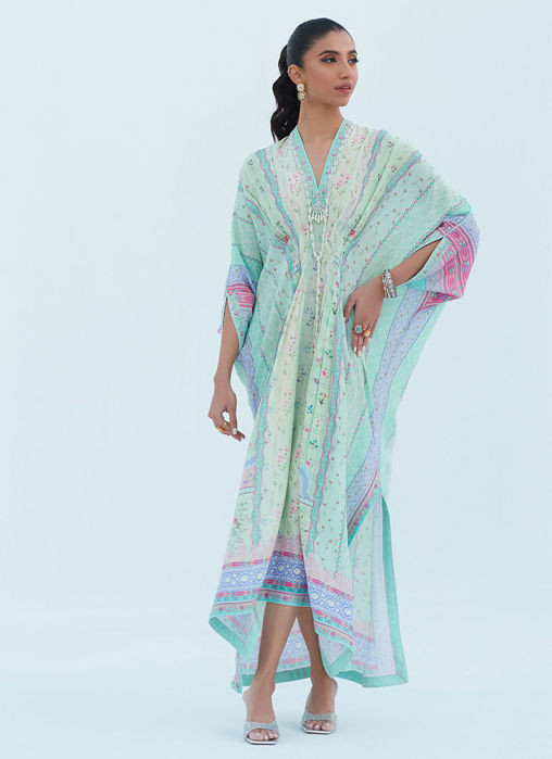 Picture of Allison Aqua Kaftan