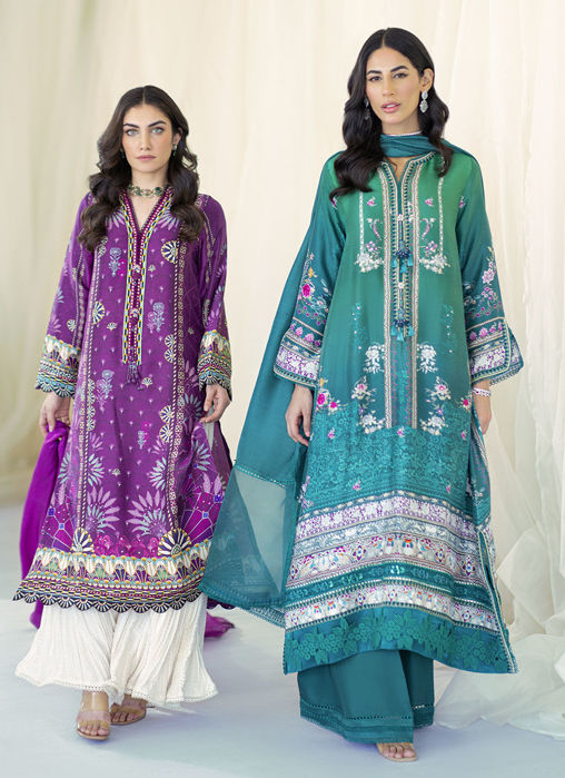 Myrtle Plum Shirt And Dupatta