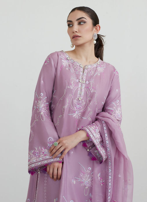 Mona Mauve Shirt And Dupatta