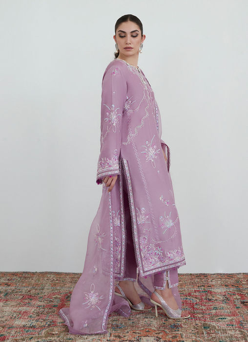 Mona Mauve Shirt And Dupatta