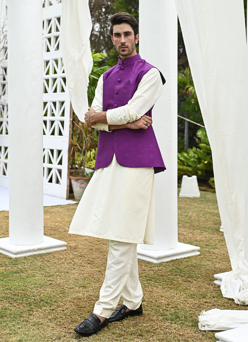 Farzaneh Purple Waistcoat