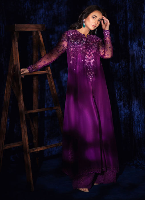Picture of Starr Aubergine Kaftan