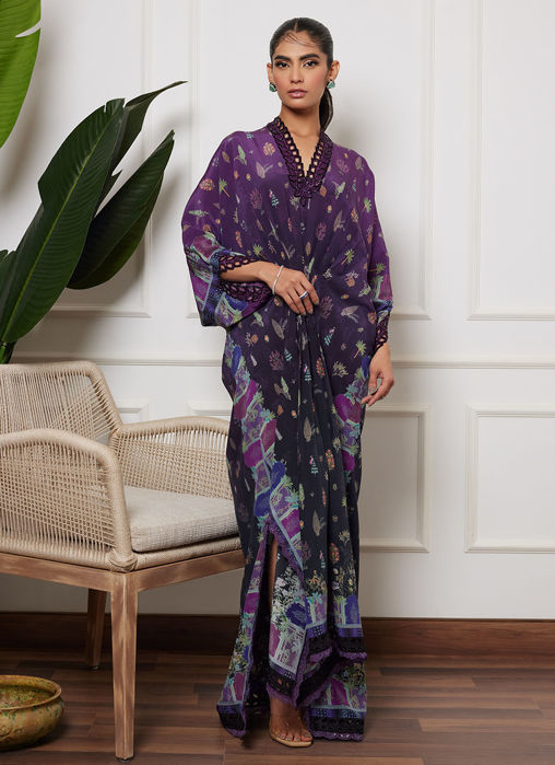Picture of Chione Aubergine Kaftan
