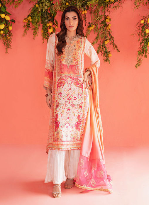 Picture of Nur Ivory Shirt And Dupatta