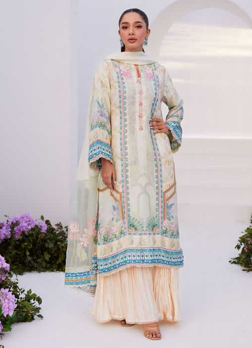 Picture of Turkish Aqua Shirt And Dupatta