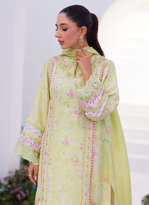 Kelly Lime Shirt And Dupatta