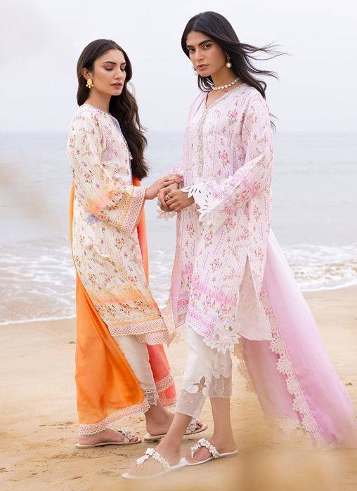 Lark Ivory Shirt And Dupatta