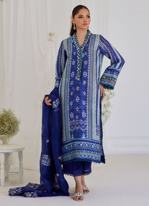 Picture of Adina Blue Shirt And Dupatta