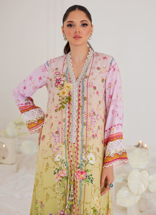 Nica Ombre Crepe Kaftan