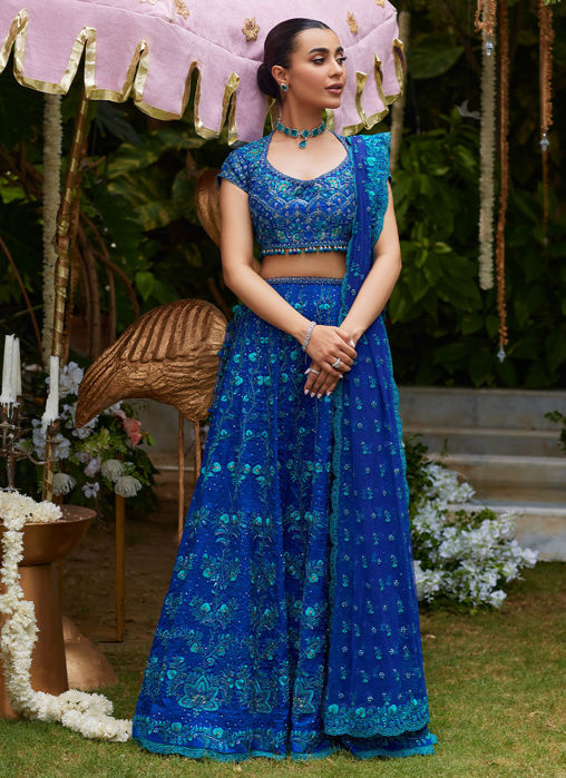 Picture of Laira Royal Blue Lehenga Choli