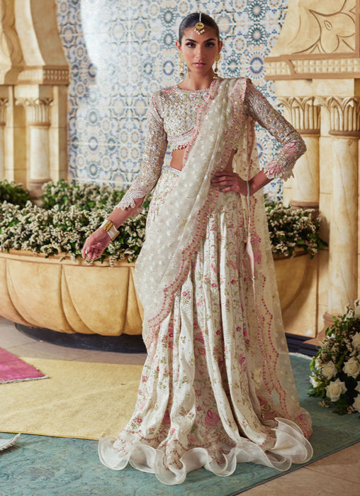 Picture of Amarisa Ivory Lehenga Choli