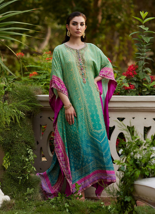 Picture of Persia Teal Ombre Kaftan