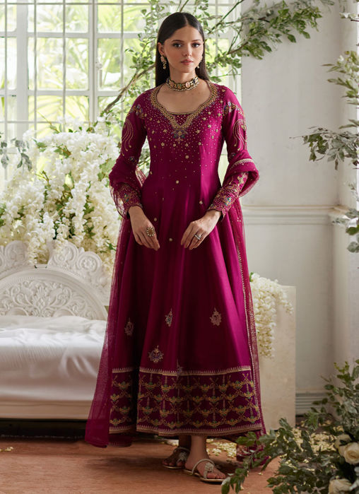Picture of Jihan Fuschia Kalidaar And Dupatta