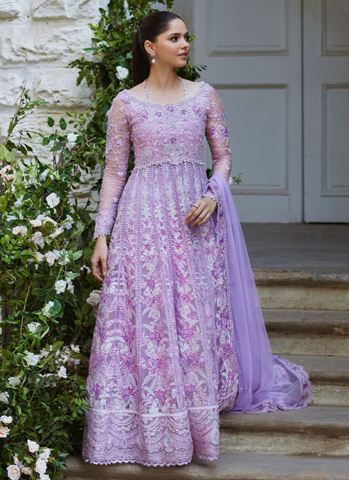 Shireena Lavender Kalidaar And Dupatta