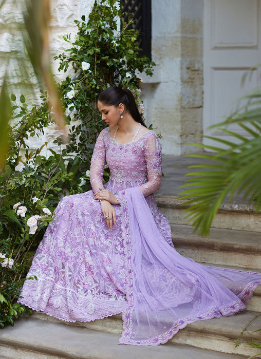 Shireena Lavender Kalidaar And Dupatta
