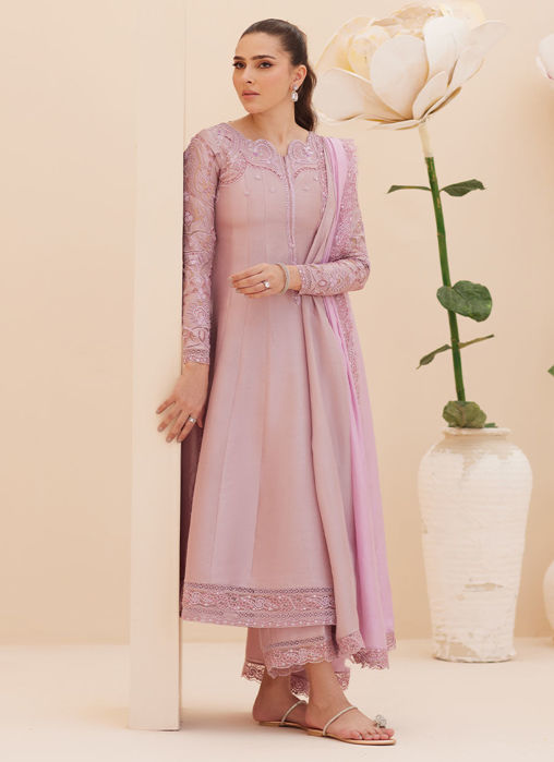 Moira Mauve Shirt And Dupatta