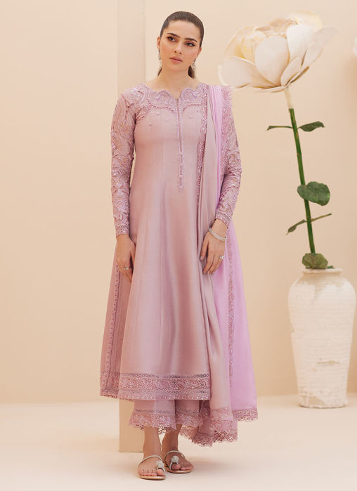 Moira Mauve Shirt And Dupatta