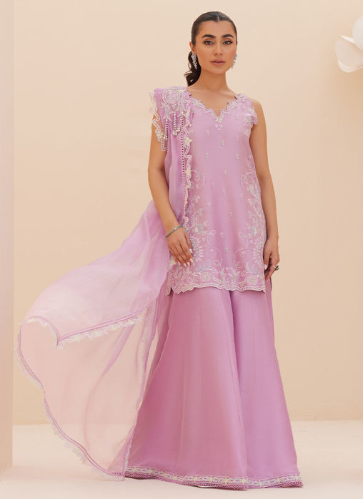 Picture of Lilliana Lilac Shirt And Dupatta