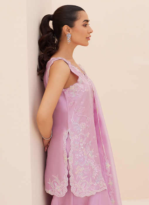 Lilliana Lilac Shirt And Dupatta
