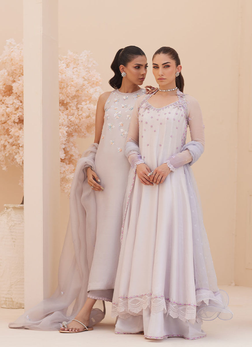 Silvia Silver Shirt And Dupatta