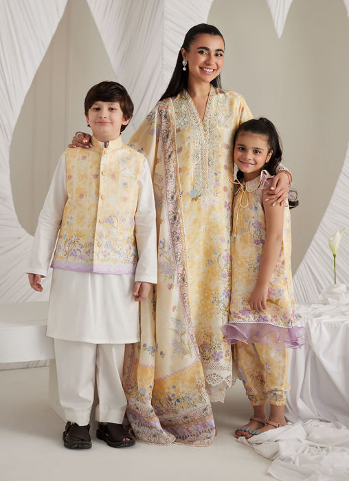Gemma Lemon Shirt And Dupatta