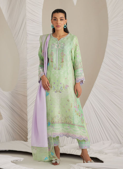 Felice Aqua Shirt And Dupatta