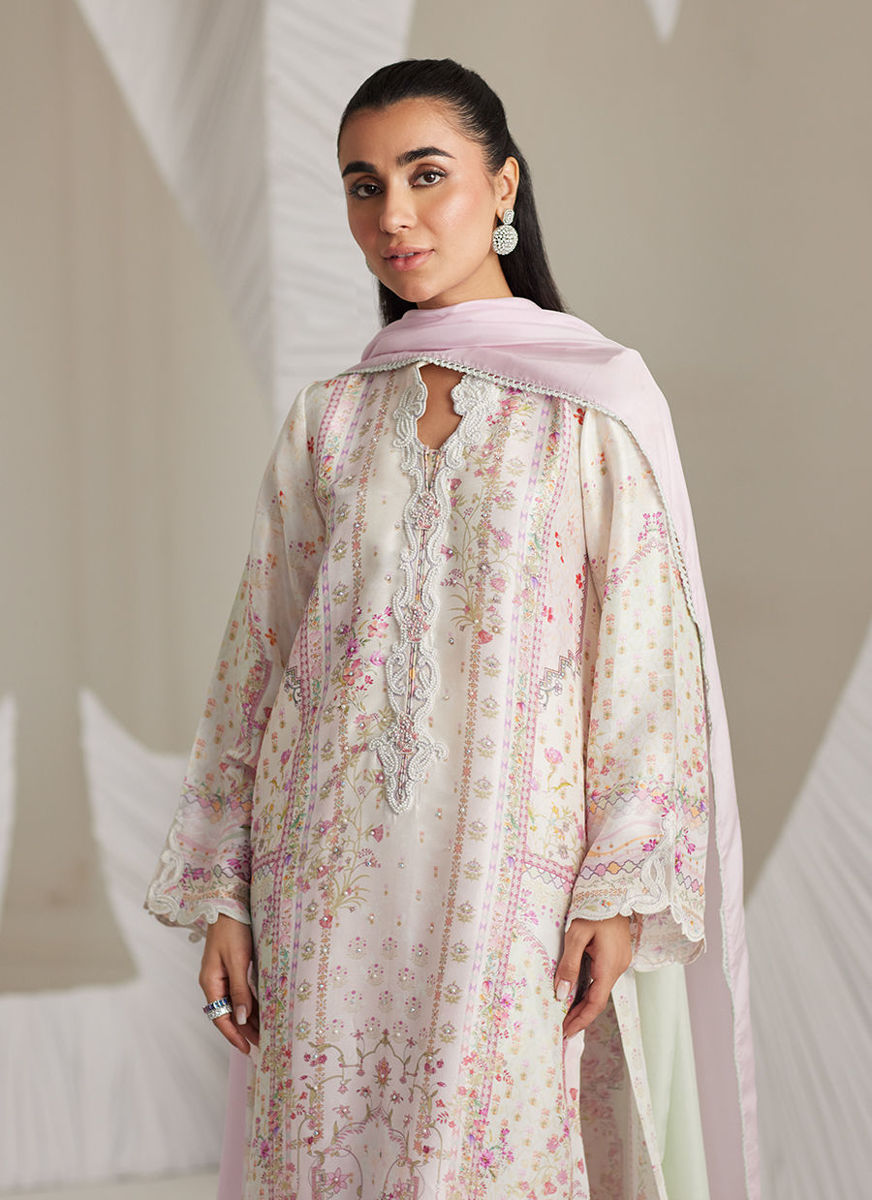 Brea Ivory Shirt And Dupatta