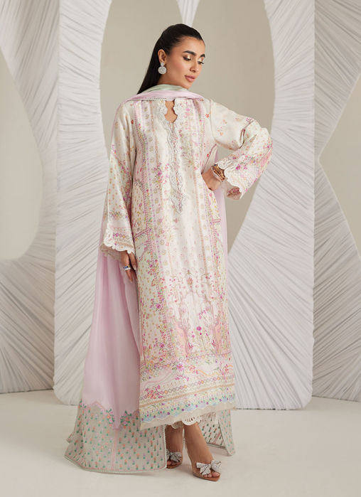 Brea Ivory Shirt And Dupatta